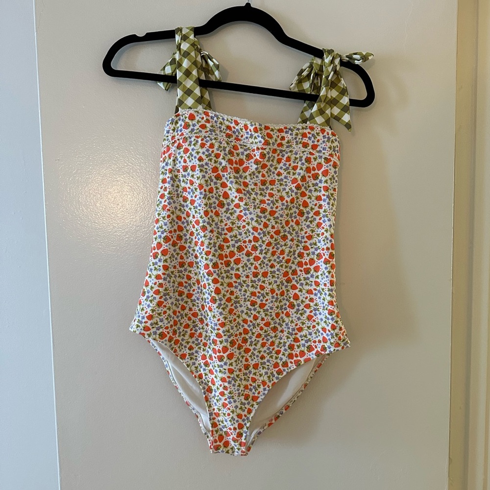 Aerie Strawberry gingham swimsuit